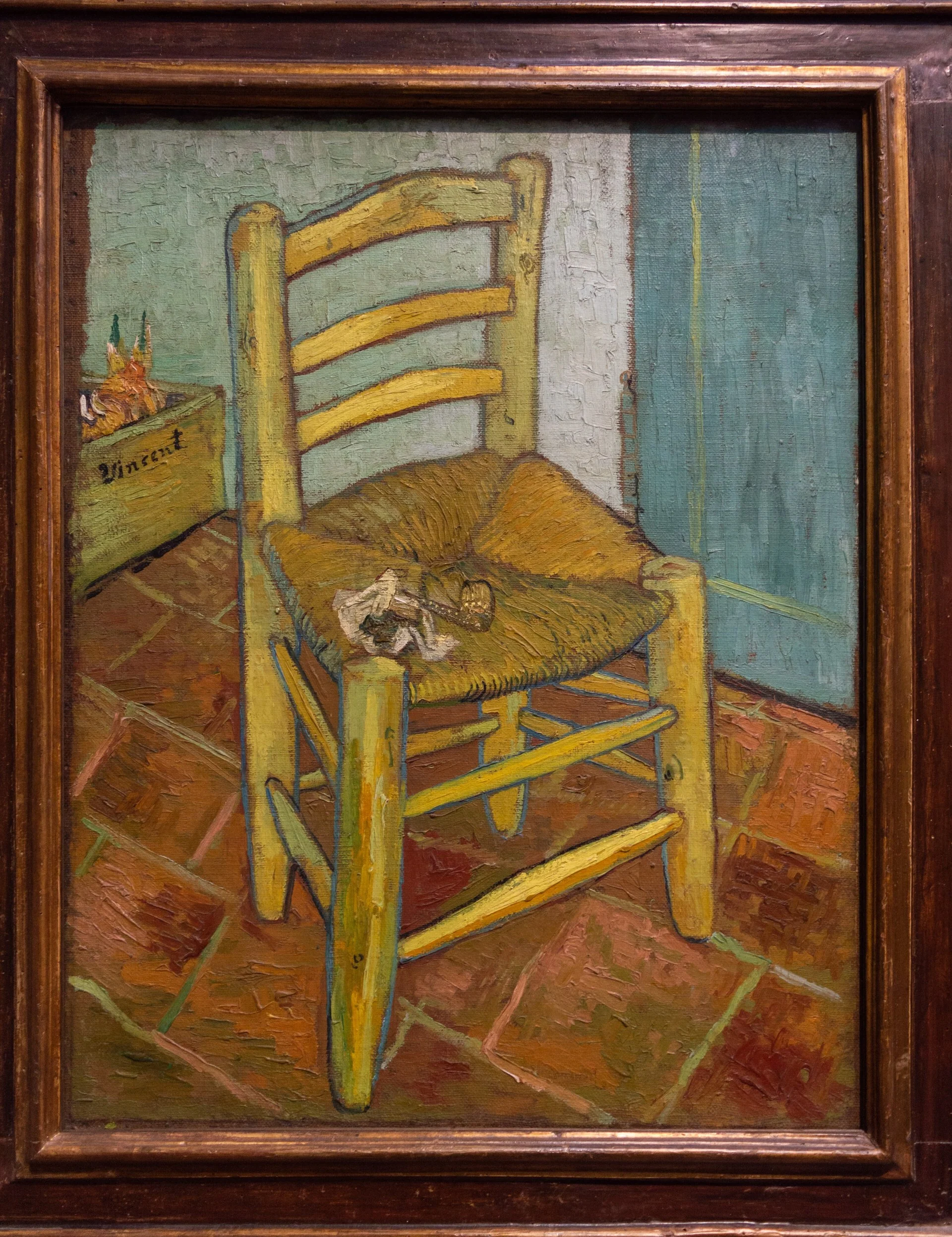 Van Gogh’s chair: the person is gone and their habit has stayed — the object continues an action that has only just ended