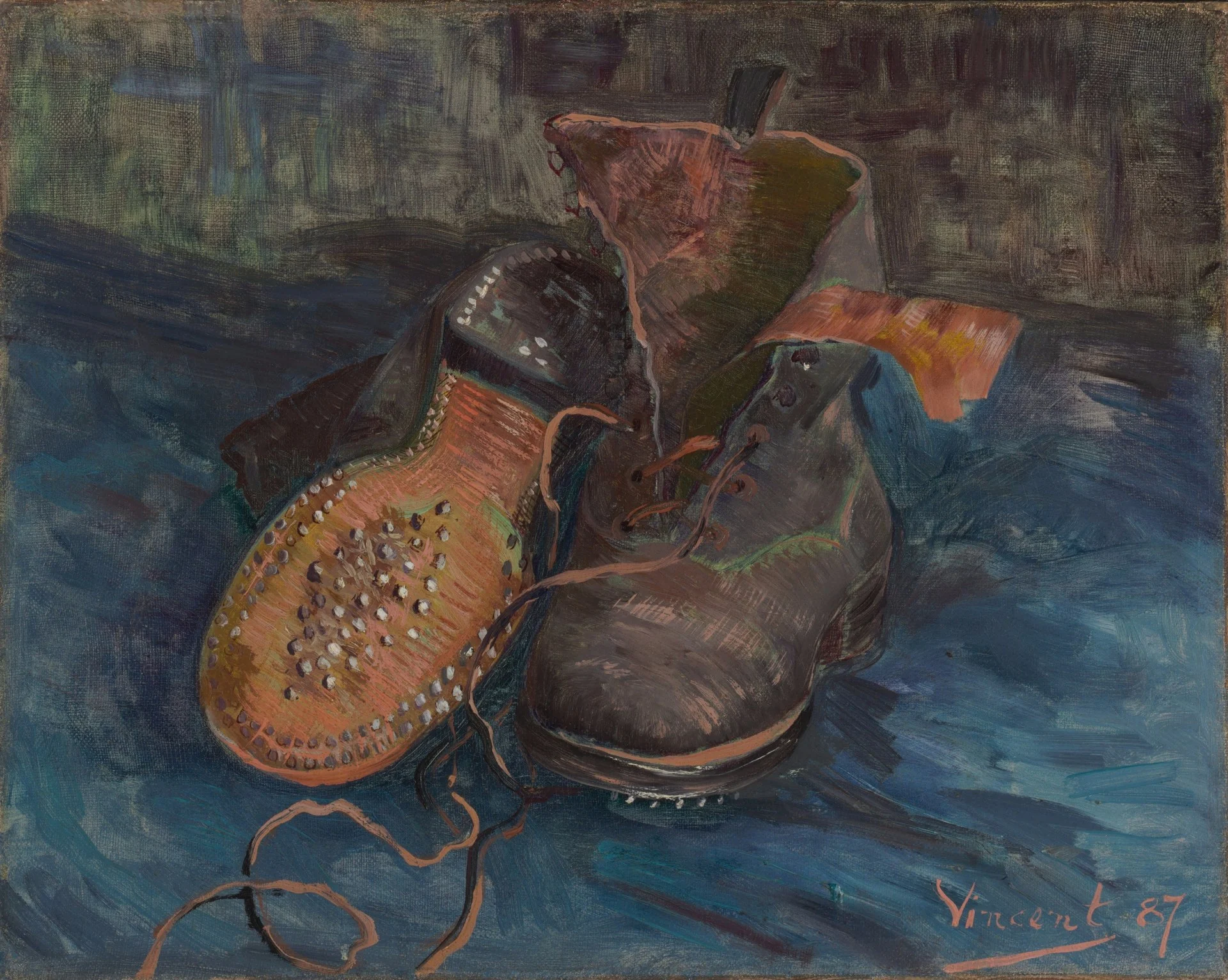Van Gogh’s boots: a thing made entirely of traces of use, and not one of them arranged for the picture