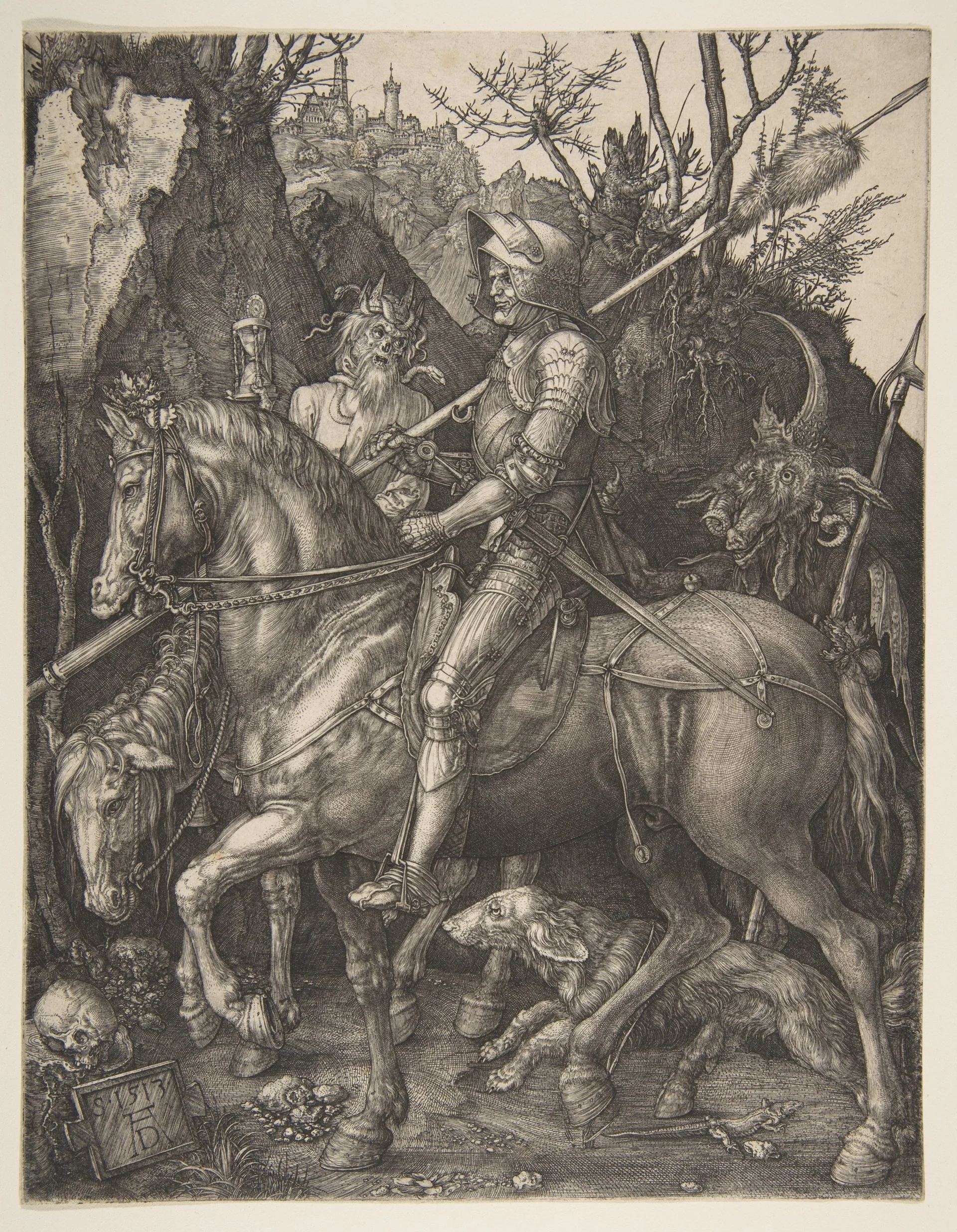 An engraving lives by line and density: there is no colour in it at all, and nobody counts that as a loss